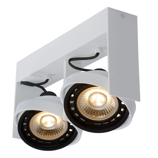 GRIFFON Ceiling spotlight Dim-to-warm 2xGU10 12W W