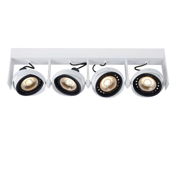GRIFFON Ceiling spotlight Dim-to-warm 4xGU10 12W W