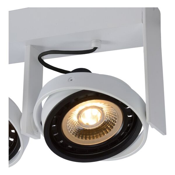 GRIFFON Ceiling spotlight Dim-to-warm 4xGU10 12W W