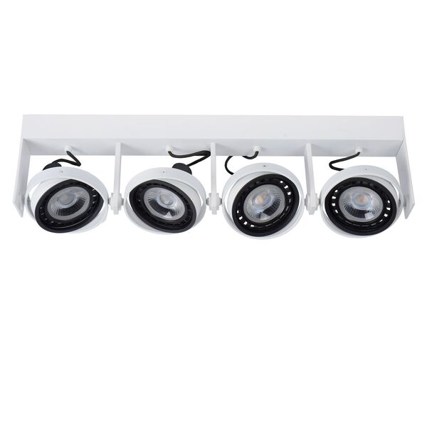 GRIFFON Ceiling spotlight Dim-to-warm 4xGU10 12W W