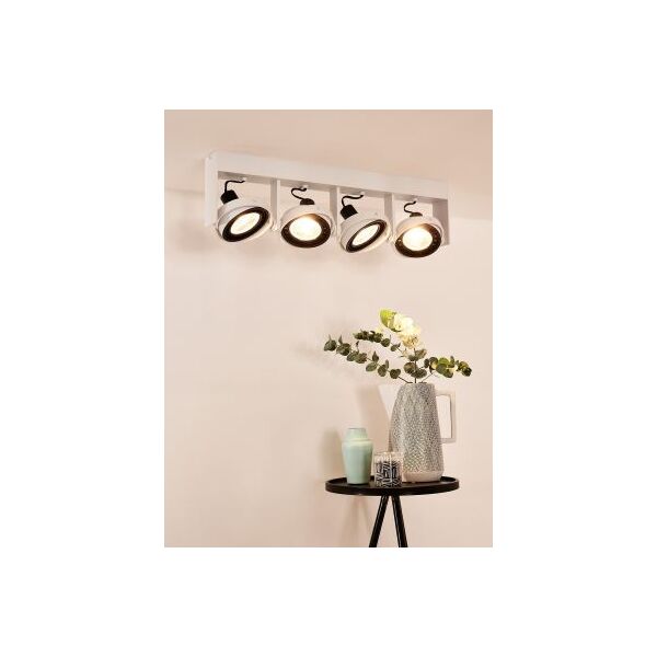 GRIFFON Ceiling spotlight Dim-to-warm 4xGU10 12W W
