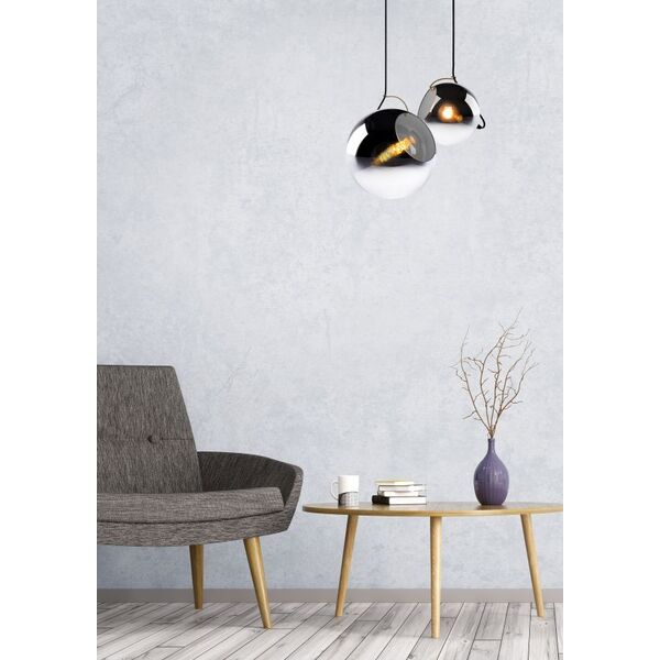 JAZZLYNN Pendant E27 Ø30cm Smoke Glass