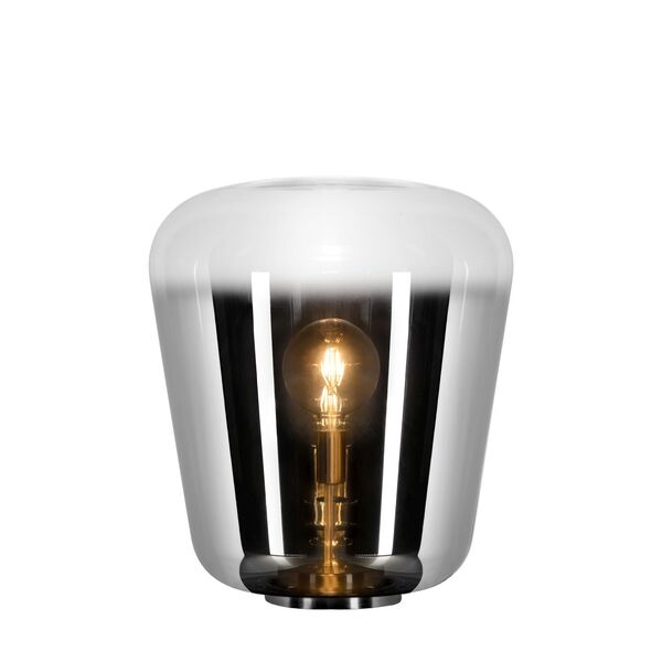 GLORIO Tabel lamp E 27 Ø45cm H53cm  Chrome + Smoke