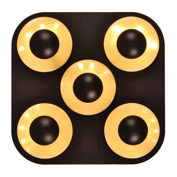 AMINE Ceiling Light LED 5x5W 34/34cm Rust Brown