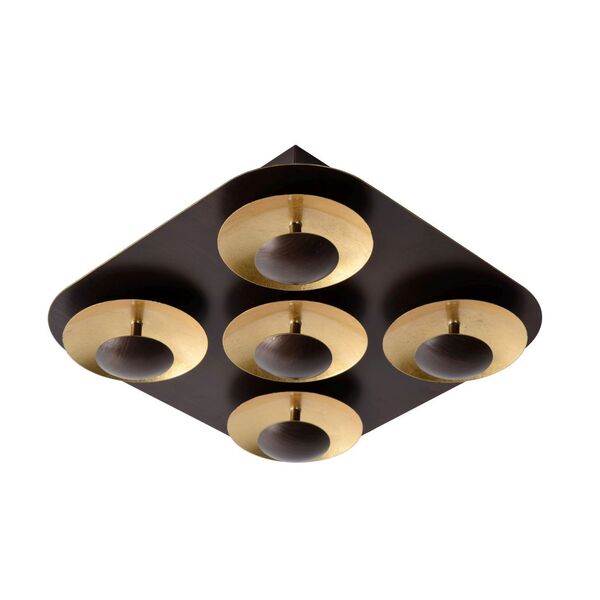 AMINE Ceiling Light LED 5x5W 34/34cm Rust Brown