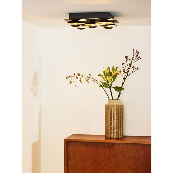 AMINE Ceiling Light LED 5x5W 34/34cm Rust Brown