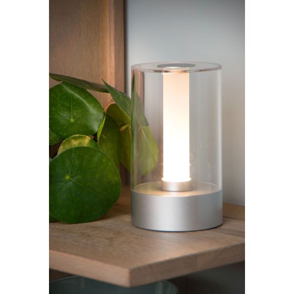 TRIBUN Table lamp Led 3W Silbergrey / Plexi