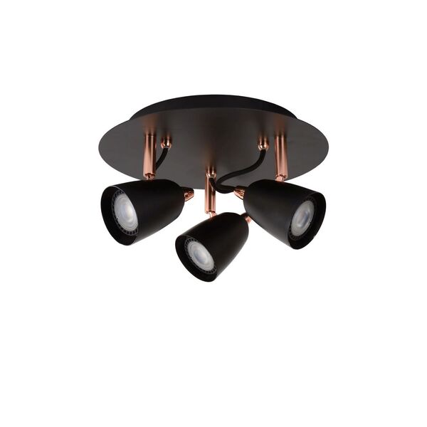 RIDE-LED Spot 3xGU10/5W incl 3000K Red Copper