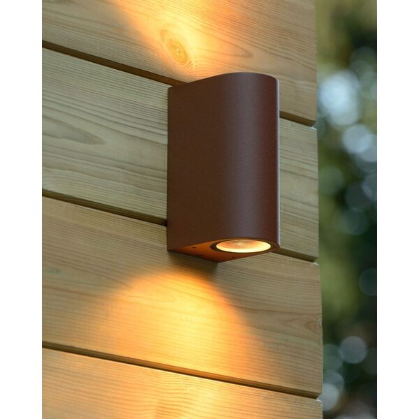 BOOGY Wall Light 2xGU10 excl. IP44 H15cm Rusty