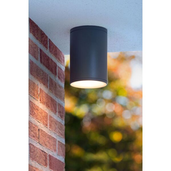 TUBIX Ceiling Light IP54 H15.3 D10.8cm Anthracite