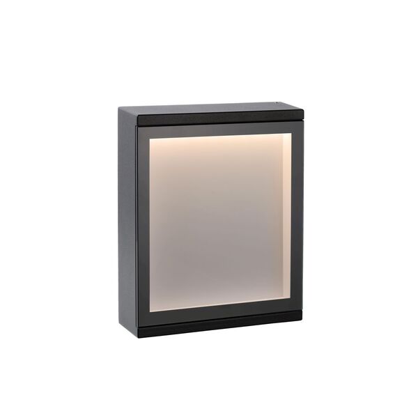 CADRA Wall Light LED 6W IP65 L16 W5 H20cm Black