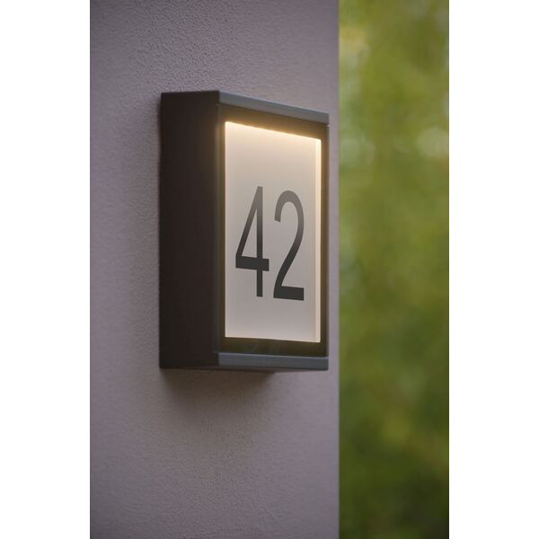 CADRA Wall Light LED 6W IP65 L16 W5 H20cm Black