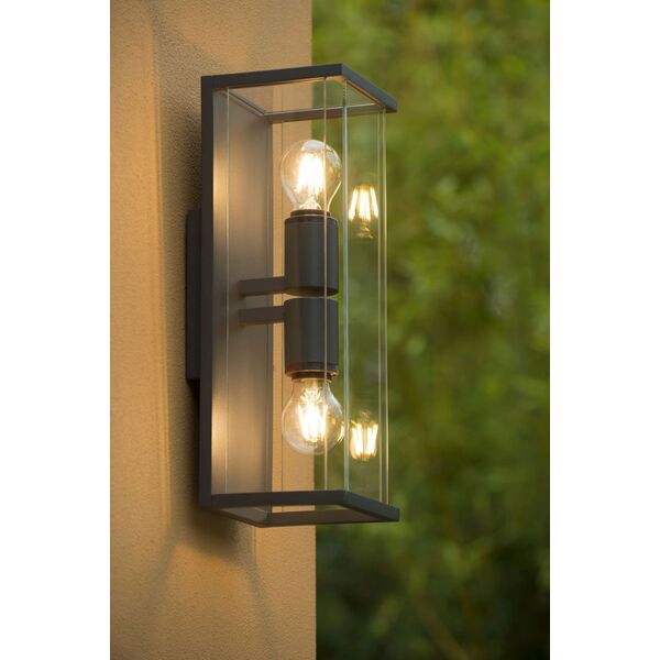 CLAIRE-LED  Wall Light IP54 2xE27Max 60W  Anthra