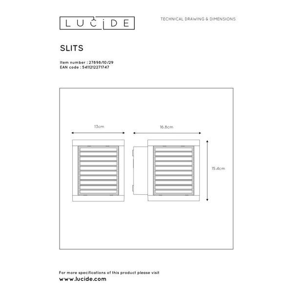 SLITS  Wall light LED 10W Anthracite
