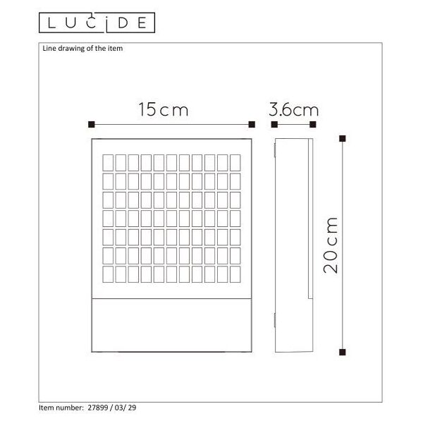 DIGIT Outdoor Wall lamp 3w /   Led 2700K Antracite