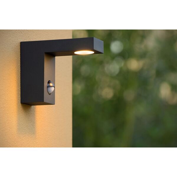 TEXAS-IR Wall Light IP54 H12 L15 LED 6W Anthracite