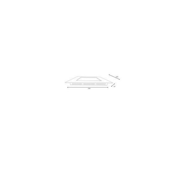 BRICE-LED Built-in Dimmable 22W Square 22cm IP40