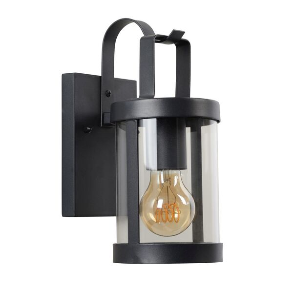 LINDELO Wall Light IP23 E27 H28cm Black