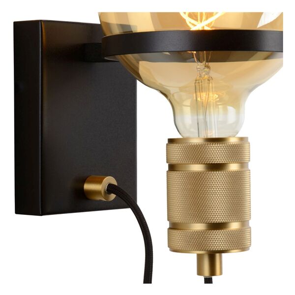 OTTELIEN Wall light E27/60W Matt Black/Matt Gold