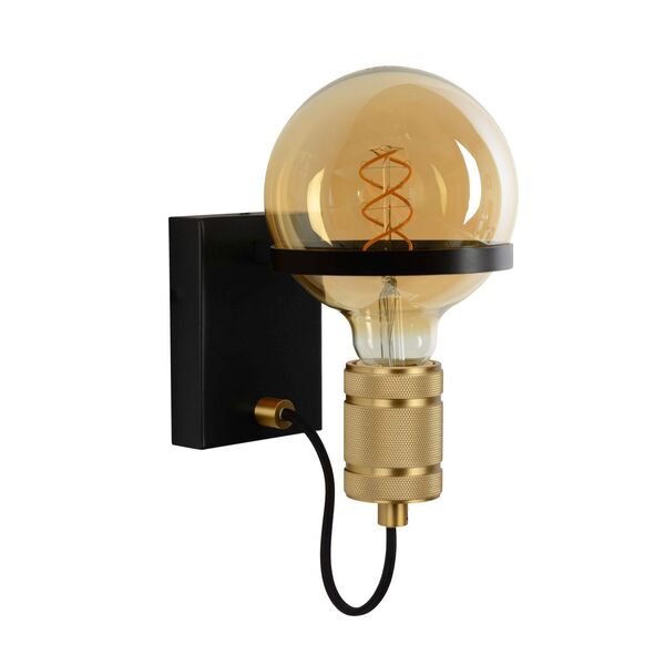 OTTELIEN Wall light E27/60W Matt Black/Matt Gold