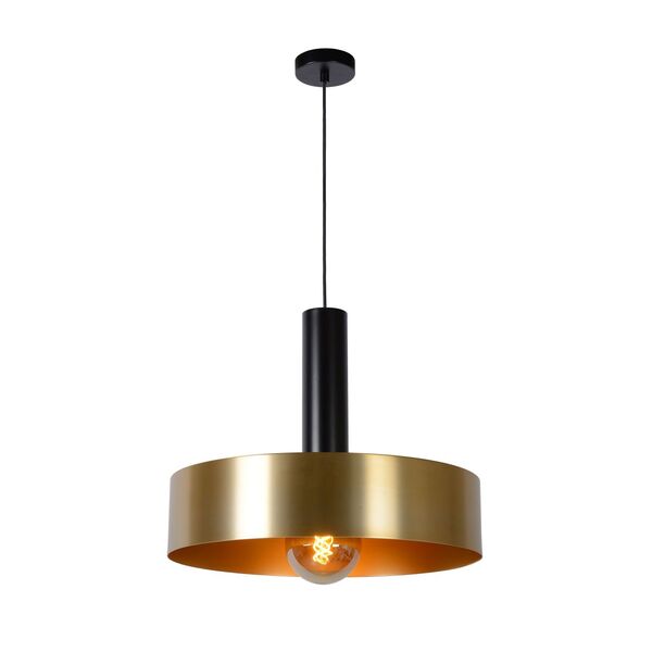 GIADA Pendant E27/60W Ø 50cm Matt Black/Satin Bras