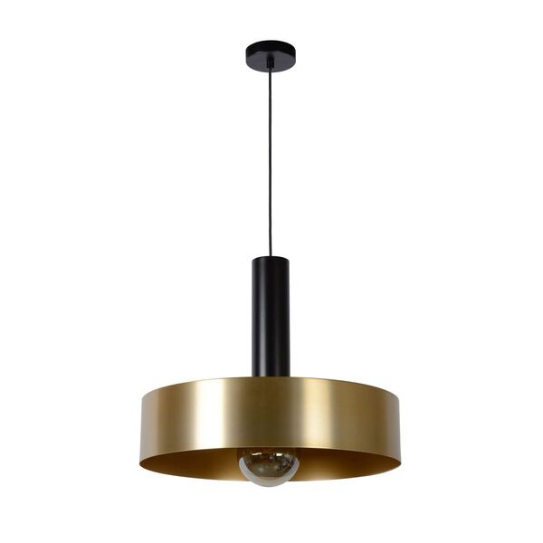 GIADA Pendant E27/60W Ø 50cm Matt Black/Satin Bras