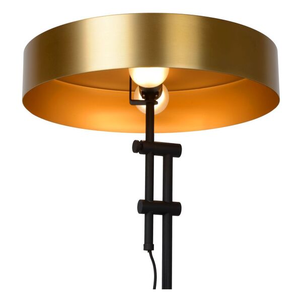 GIADA Table lamp 2x E27 /40W Matt Black/Satin Bras