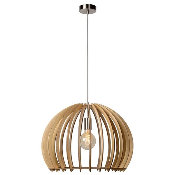 BOUNDE Pendant E27 D50 H37cm Light Wood
