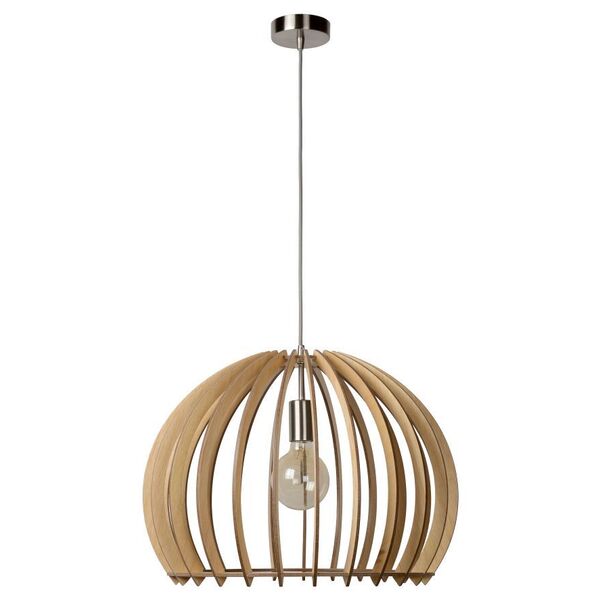 BOUNDE Pendant E27 D50 H37cm Light Wood