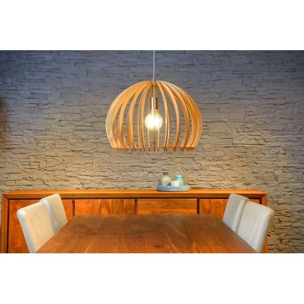 BOUNDE Pendant E27 D50 H37cm Light Wood