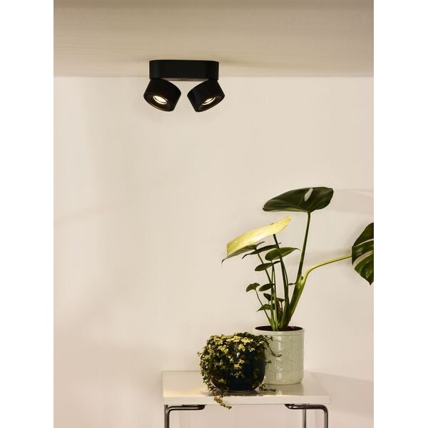 YUMIKO Ceiling spotlight  2x8W L16.1 H8.2 Ø7.8 Bla