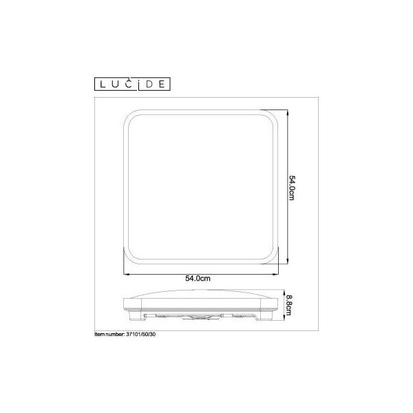 POLARIS  Ceiling light DTW 50W Square Black