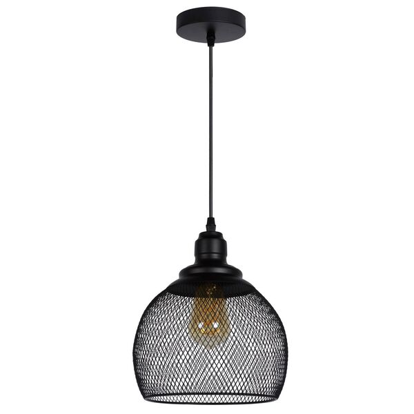 MESH Pendant E27 Ø22cm H 20cm Black