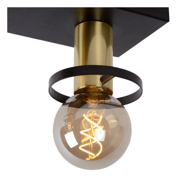 ANAKA Ceiling light 3x E27/60W Black/Satin Brass