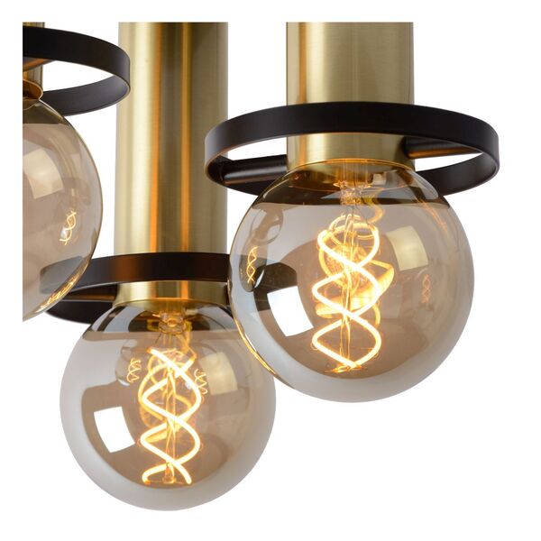 ANAKA Ceiling light 3x E27/60W Ø 30cm Black/Satin