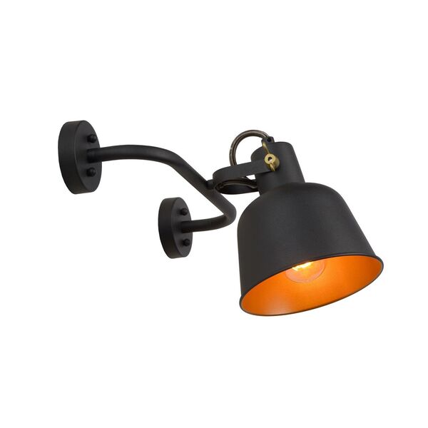 PIA Wall llight 1xE27/60W Satin Black/Satin gold