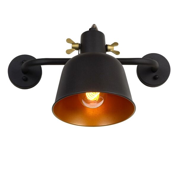 PIA Wall llight 1xE27/60W Satin Black/Satin gold