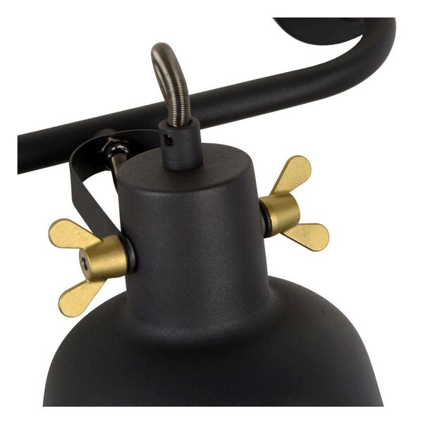 PIA Wall llight 1xE27/60W Satin Black/Satin gold