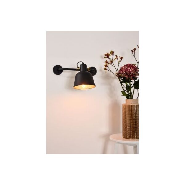 PIA Wall llight 1xE27/60W Satin Black/Satin gold