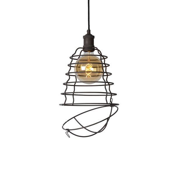 ZYCH Pendant  E27 H38cm Ø25cm Rost Brown