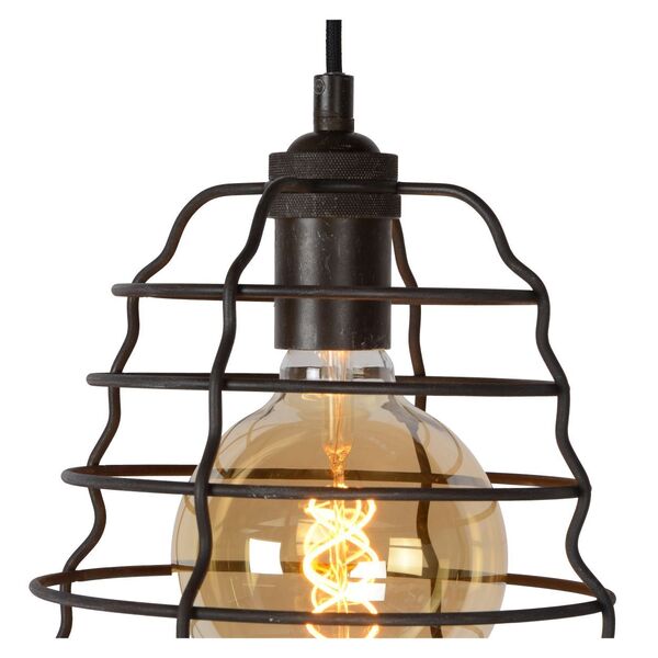 ZYCH Pendant  E27 H38cm Ø25cm Rost Brown