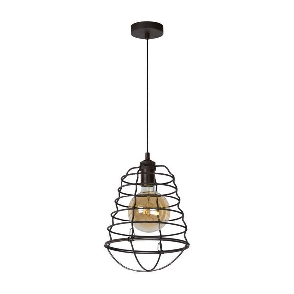 ZYCH Pendant  E27 H38cm Ø25cm Rost Brown