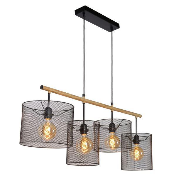 BASKETT Pendant 4xE27 L107cl Black