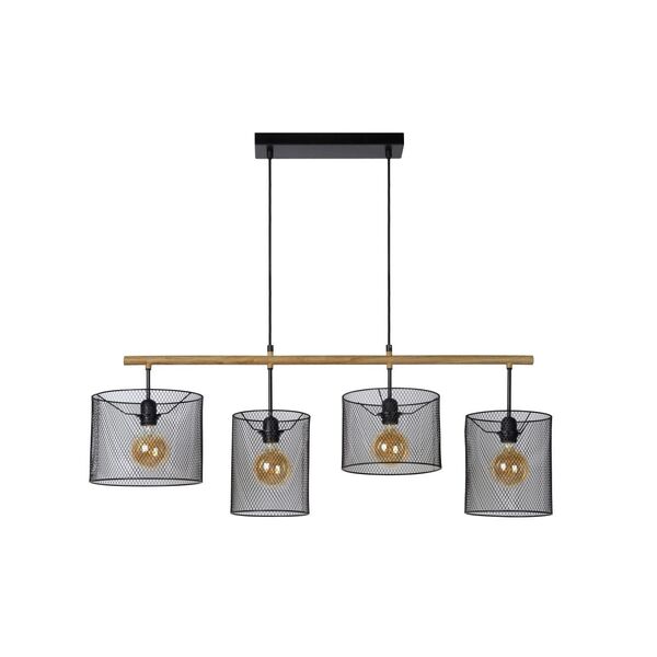 BASKETT Pendant 4xE27 L107cl Black