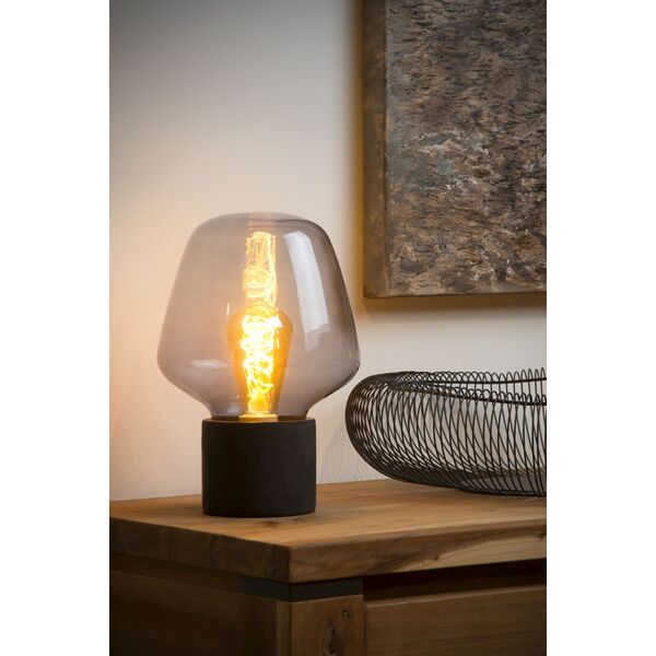 BECKY Table Lamp  E27/40W H30cm Smoke