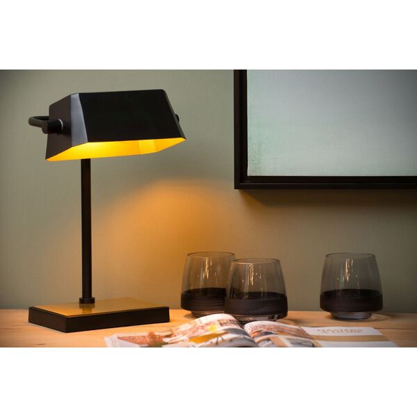 LANCE Desk lamp E27/40W Black/Satin Brass