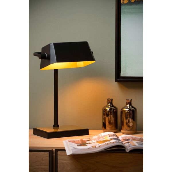 LANCE Desk lamp E27/40W Black/Satin Brass