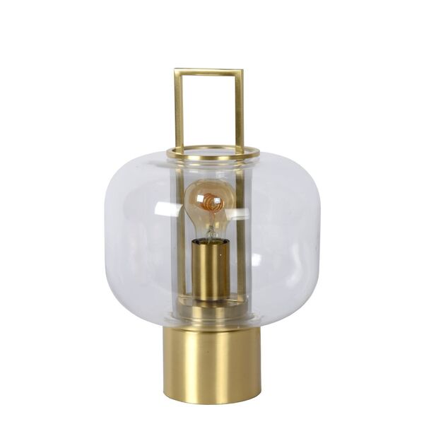 SOFIA Table lamp Ø 24cm E27/40W Satin brass/Glass