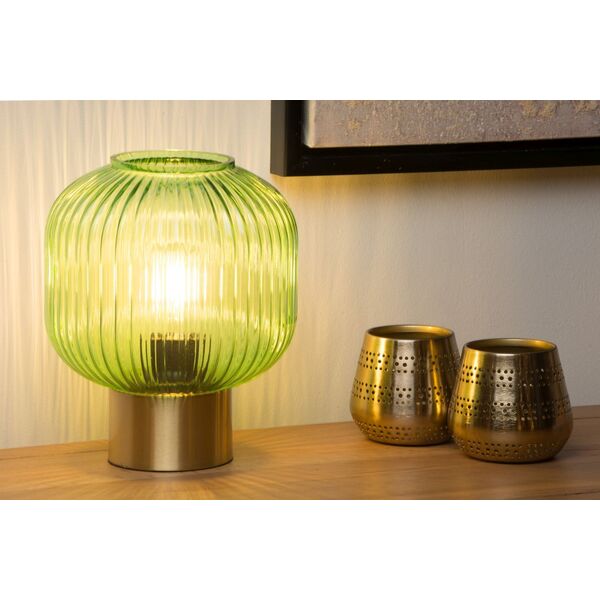 MALOTO Table lamp Ø20cm E27/40W Green/Messing