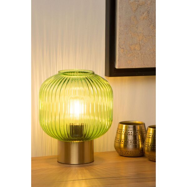 MALOTO Table lamp Ø20cm E27/40W Green/Messing